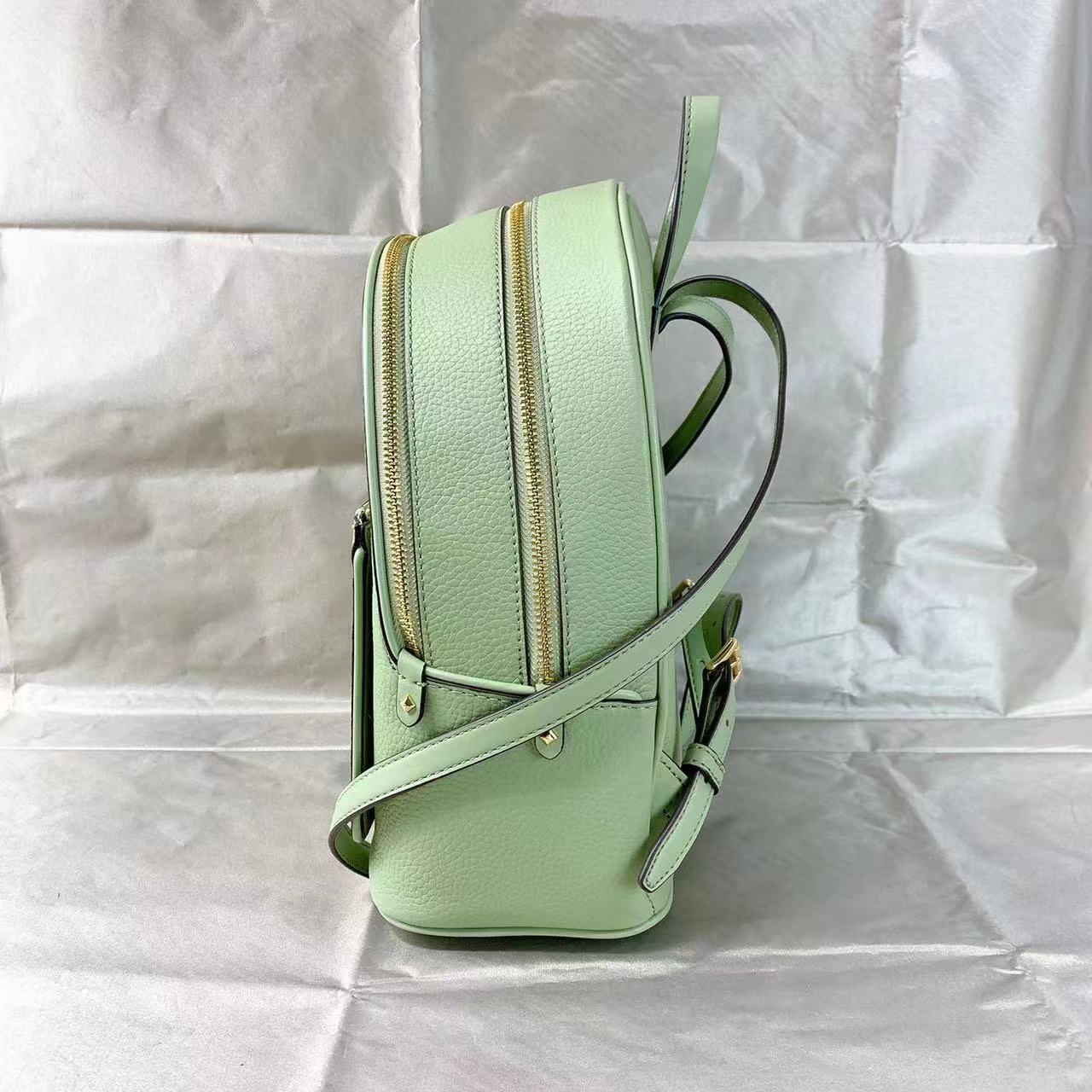 Michael Kors Adina Medium Backpack Light Sage Green Pebbled  display picture 2