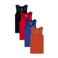 thumbnail image 3 of Buyless Fashion Camisoles Garçon à Encolure Dégagée Sans Étiquette en Coton Doux (Lot de 4), 3 of 8