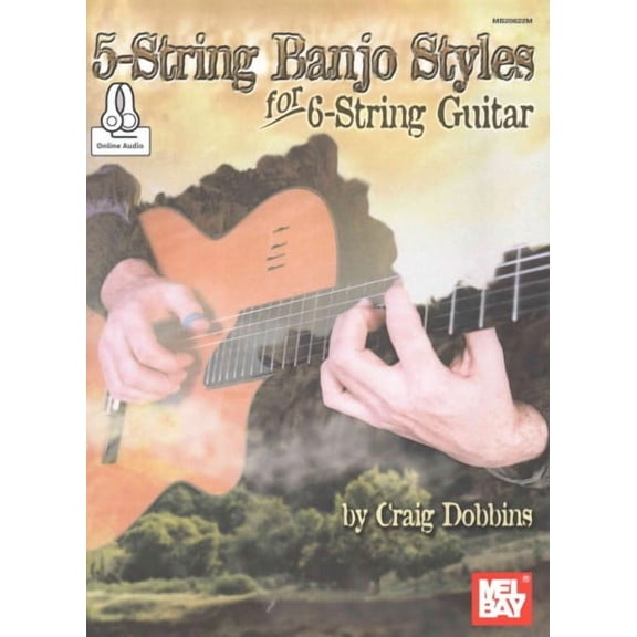 5-String Banjo Styles for 6-String Guitar (Paperback)