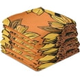 thumbnail image 4 of GZHJMY Sunflowers Vintage Style Kitchen Towels Set of 4 Dishcloths Hand Towels Tea Towels Ultra Absorbent for Cleaning Washing Drying Dishes Tableware 28'' x 18'', 4 of 7