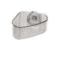 thumbnail image 4 of YYV Kitchen Organizer Suction Cup Sink Corner Rack Corner Shelf Suction Mount Soap Sponge Holder Sink Edge Organizer Rust Proof Drain Tray Space Saving Kitchen Rack Clear, 4 of 4