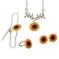 thumbnail image 1 of Juego de accesorios de girasol para mujer de 5 uds., 1 of 2