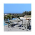 thumbnail image 2 of Renaissance Outdoor 5-piece Hand-scraped Wood Patio Dining Set, 2 of 6