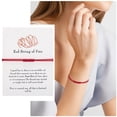 thumbnail image 2 of Pulsera de hilo rojo para la buena suerte pulseras de hilo ajustable nudos pulsera regalos para las mujeres, 2 of 7