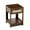 Rustic Brown, variant on Kepooman 15.75" Rattan Night Table, Bedside Table with Drawer, Modern Farmhouse Nightstand for Living Roon, White