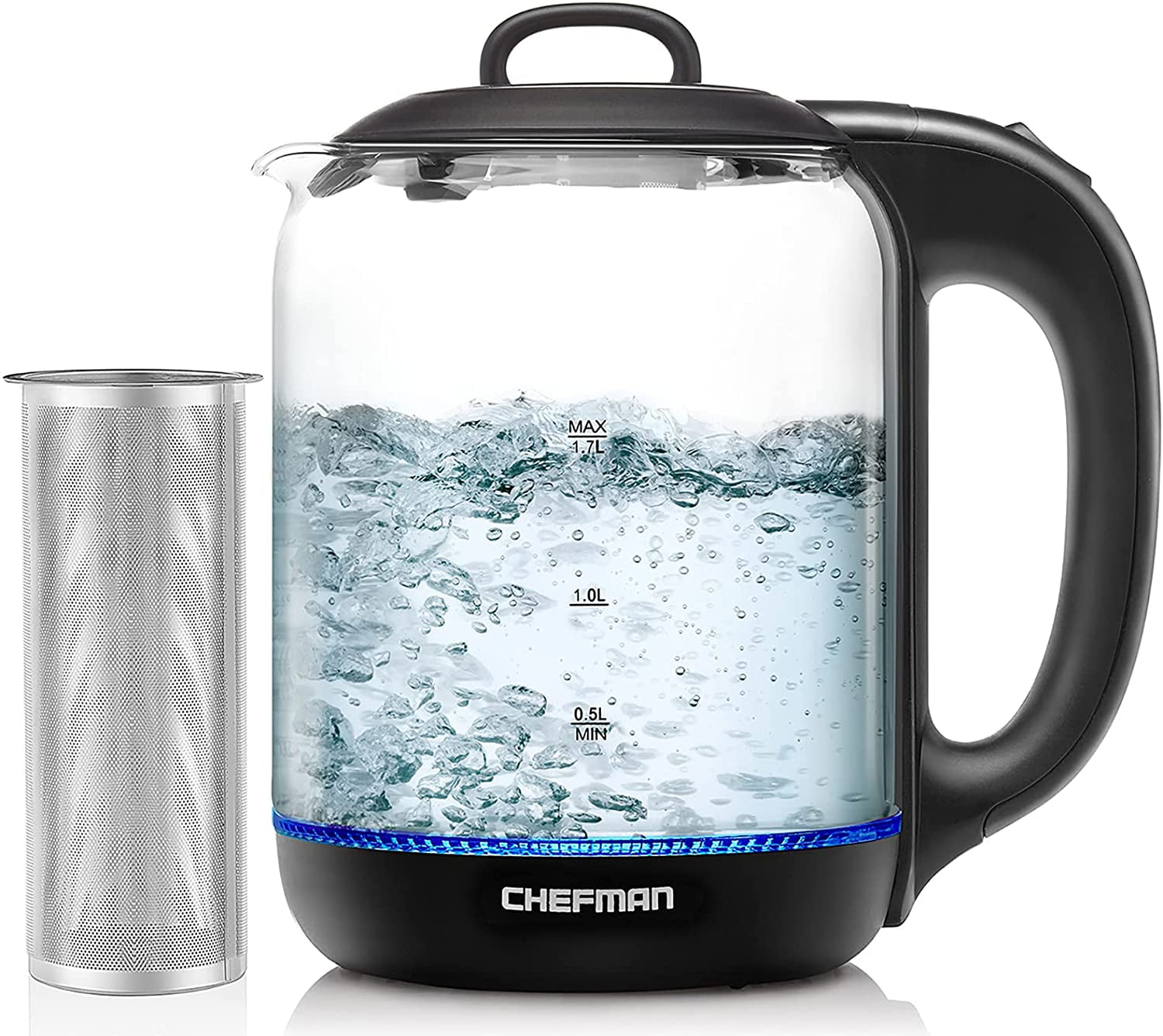 Chefman Tea Infusing Electric Kettle, 1.7Liter