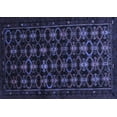 thumbnail image 1 of Ahgly Company Machine Washable Indoor Rectangle Persian Blue Traditional Area Rugs, 8' x 10', 1 of 4