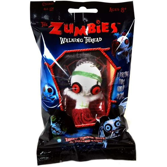 The : Walking Thread Lucky Zombie Doll & Trading Card Keychain - Leilani