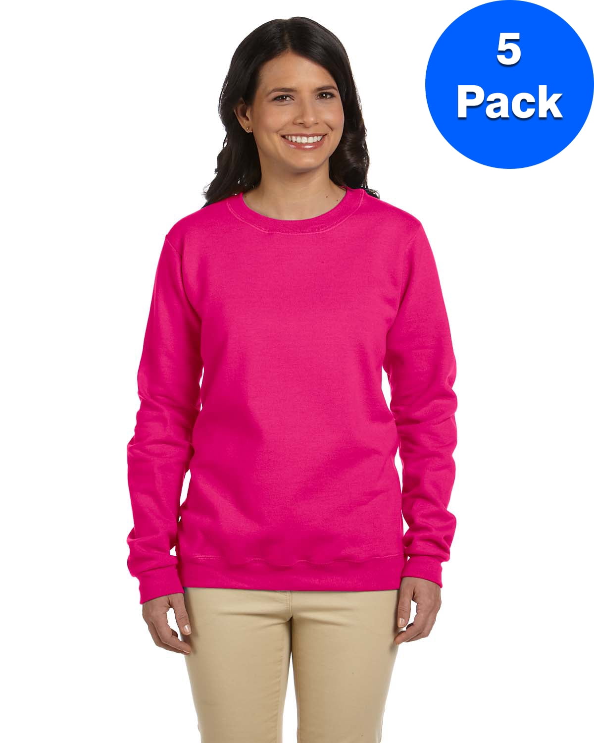 Gildan Heavy Blend 8 oz Pack of 12 50//50 Fleece Crew G180FL 3XL Heliconia