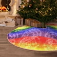 thumbnail image 6 of Kdxio Colorful Tie Dye Print Christmas Tree Skirt Christmas Xmas Tree Skirts Mat for New Year Holiday Christmas Party Decorations-36", 6 of 7