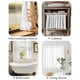 thumbnail image 3 of Cortinas de Cocina JINCHAN con Lazos en la Parte Superior, Lino, Largo de 60 cm, 2 Paneles, 3 of 9