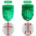 Shebeky Golf Ball Line Marker Tool Spring Design Compact Size Portable DoubleSided Golf Ball