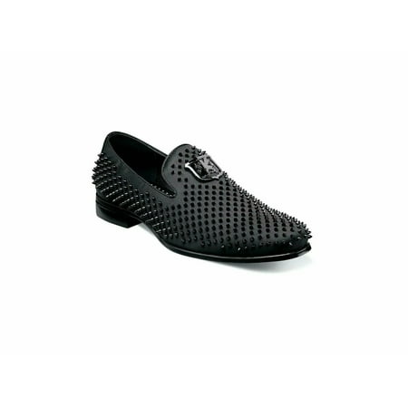 

Stacy Adams Sabre Spiked Slip On Shoes Dressy Modern Black 21528-001
