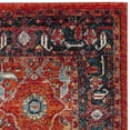 thumbnail image 5 of SAFAVIEH Vintage Hamadan Vinal Traditional Runner Rug, Orange/Navy, 2'3" x 12', 5 of 7