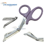 VR Instrument Supply Trauma Shears Bandage Scissors Safety with Blunt Tip and Serrated Blade Tough and Durable German Steel Light and Comfortable Grip EMT Tool 7.5"