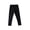 Black, variant on YOUYEDIAN Girls Cotton Leggings Pants Elastic Waist Solid Color Slim Fit Outdoor Running Joggers Sweatpants (Gray, 6-7 Years)