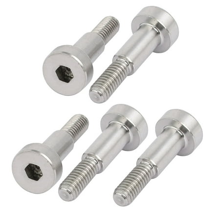 

Uxcell 5pcs Shoulder Bolt 5mm Shoulder Dia 10mm Shoulder Length M4 Thread