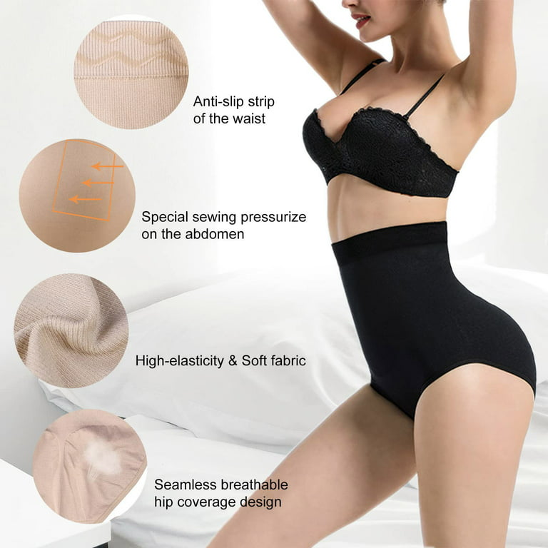 Lilvigor Women Tummy Control Shapewear Seamless High Waisted Shapewear  Briefs Slimming Butt Lifter Panties Girdle Underwear 