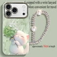 thumbnail image 5 of Phone Case for iPhone 17 Pro Max with Lanyard,Anti-fingerprint,Shockproof Drop-proof,Cute Cat Silicone Phone Shell for Women Gift, 5 of 6