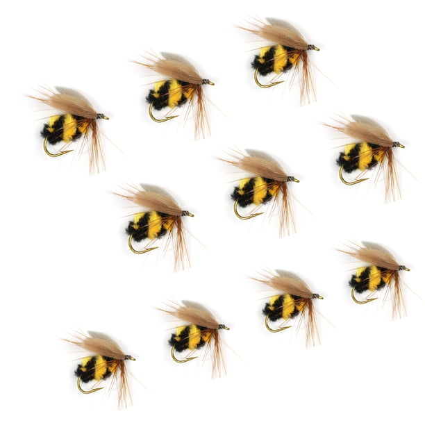 De Cebo De Insectos De Pesca Artificial Bumble Señuelos De Pesca De Abeja Biónica Realistas 10 Piezas qarigey OD011120-00
