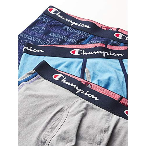 Champion Mens Everyday Cotton Stretch Boxer Briefs 3 Pack XL