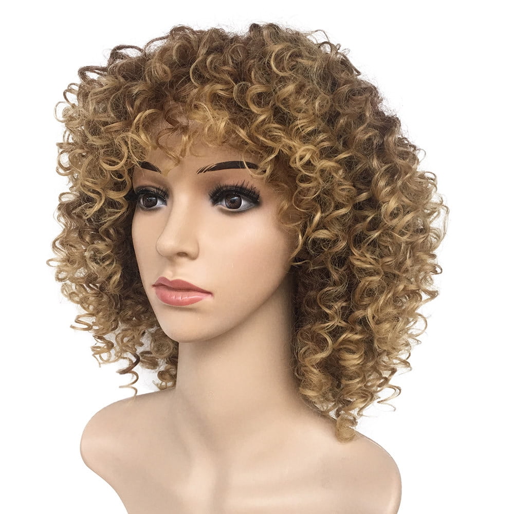 UTOURS Human Hair Wigs For Women Black Color Natural Lace Hair Blonde Hair Synthetic Synthetic Short Hair Curly Hair Wigs for