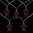 thumbnail image 3 of 10 Count B/O LED Warm White Plaid House Christmas Lights - 4.75' Clear Wire, 3 of 5
