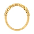 thumbnail image 7 of 1/5 Carat Bezel Set Diamond Wedding Band Ring in 14K Yellow Gold (Ring Size 7.75) (I1-I2 Clarity), 7 of 7