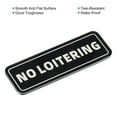 thumbnail image 4 of Uxcell No Loitering Sign 6"x2" Self Adhesive Door Sticker Symbol Black, 4 of 6