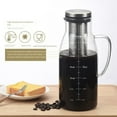 thumbnail image 3 of 2X Cold Brew Coffee Maker,Iced Tea Pitcher Infuser with Lid&Scale,Dual Use Filter Coffee Pot ,51Oz/1.5L, 3 of 6