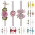 thumbnail image 2 of Baby-Bear Baby Product 3Pcs/Set Newborn Girl Faux Pearl Flower Headband Headwear Photo Props, 2 of 5