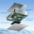 thumbnail image 6 of Mini PC Intel Alder Lake N100 (up to 3.4GHz), Desktop Computer Fanless Windows 11 Pro, 8G DDR4 RAM/256G SSD/4K UHD/WiFi 6, BT 5.2 for Business Home Office Recreation, 6 of 11