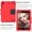 Red+Black, variant on Case for iPad mini 1 2 3 4 5 7.9 inch Lightweight Contrast Color Cover With Pen Holder and Shoulder Strap