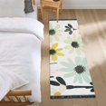 thumbnail image 3 of Yayeee Runner Rug for Bedroom 2'x6' Machine Washable Hallway Non Slip Mat, White Flower, 3 of 8