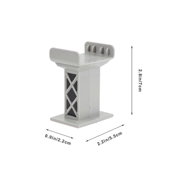 6pcs Train Bridge Pier Toys Kids Train Bridge Support Risers Train Track Accessories