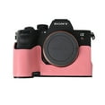thumbnail image 1 of GadgetCom Camera Half Case Compatible with Sony Alpha 7RV A7R5 , Anti-Slip PU Leather Shell Protective Cover, 1 of 5