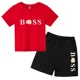 thumbnail image 4 of Ropa de marca para niños de 3 a 13 años, conjunto de 2 piezas de camiseta y pantalones cortos de algodón de manga corta con estampado para niño o niña, conjunto deportivo y de ocio, 4 of 5