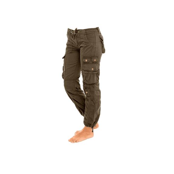 Jack David Womens Cargo Utility Work Hiking Army Military Multi Pockets Combat Casual Pants
