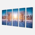 thumbnail image 2 of Paysage d'Hiver dans le Parc de la Ville - Impression sur Toile, 2 of 3