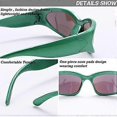 thumbnail image 4 of Gafas de sol envolventes de moda para hombres y mujeres, modernas, ovaladas, oscuras, futuristas, gafas de sol, gafas de sol, gafas de sol, 4 of 5