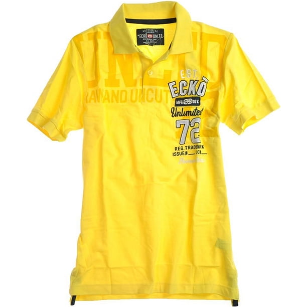 Ecko Unltd. Polo de rugby Better T1 para hombre, amarillo, extragrande