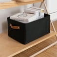 thumbnail image 7 of Mainstays Black Canvas Storage Basket with Handles, 7 of 7