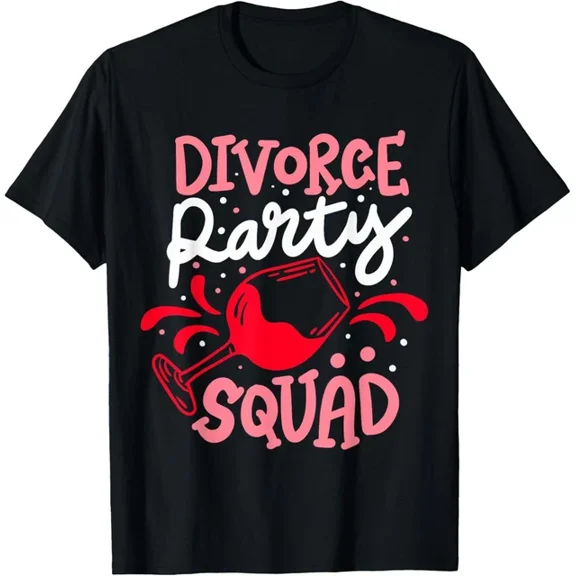 QUNHSHIRT Divorce Party Squad Divorcement T-Shirt Unisex S-5XL Hot Trending Shirt, Vintage Birthday Gift