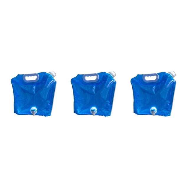 Eigraketly Bolsa de agua con Contenedor plegable Emergencia Camping Viaje Recargable Dispensador de bebidas Accesorios Azul, 5L Type1 NO1