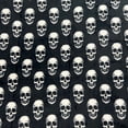 thumbnail image 4 of Serafina Home Halloween Blanket Throw: White Skulls on Black Fleece Extra Large 70 x 50 for Sofa Bed Couch Chair Dorm, 4 of 7