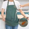 thumbnail image 4 of Shuaige Art Aprons For Painting Pottery Ceramics, Mens Women Kitchen Cooking Aprons Waterproof Green, 4 of 5