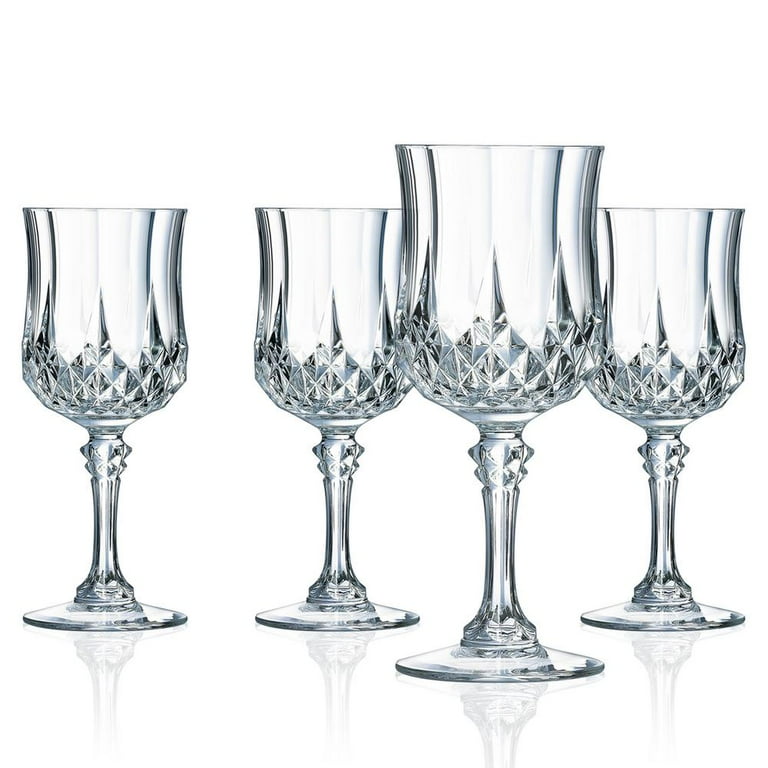 Set of 4 - Cristal D'Arques Longchamp Wine Glass Set