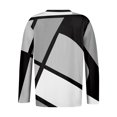 thumbnail image 4 of TQWQT Plus Size T Shirts for Women Loose Sexy Tops V Neck Long Sleeve Color Block Blouses Fall Casual Tunic Tops Black 2XL, 4 of 6