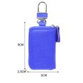 thumbnail image 2 of Llavero de coche, llavero de cuero para coche, monedero, gancho de metal y llavero, cartera, bolsa con cremallera, para entrada sin llave de coche, 2 of 6
