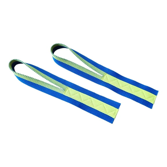 AMLESO 1 Pair Weight Lifting Straps Deadlift Straps Lightweight Adult Hand Grip Support Wrist Support Wraps for Gym Dumbbell Fitness Blue Yellow